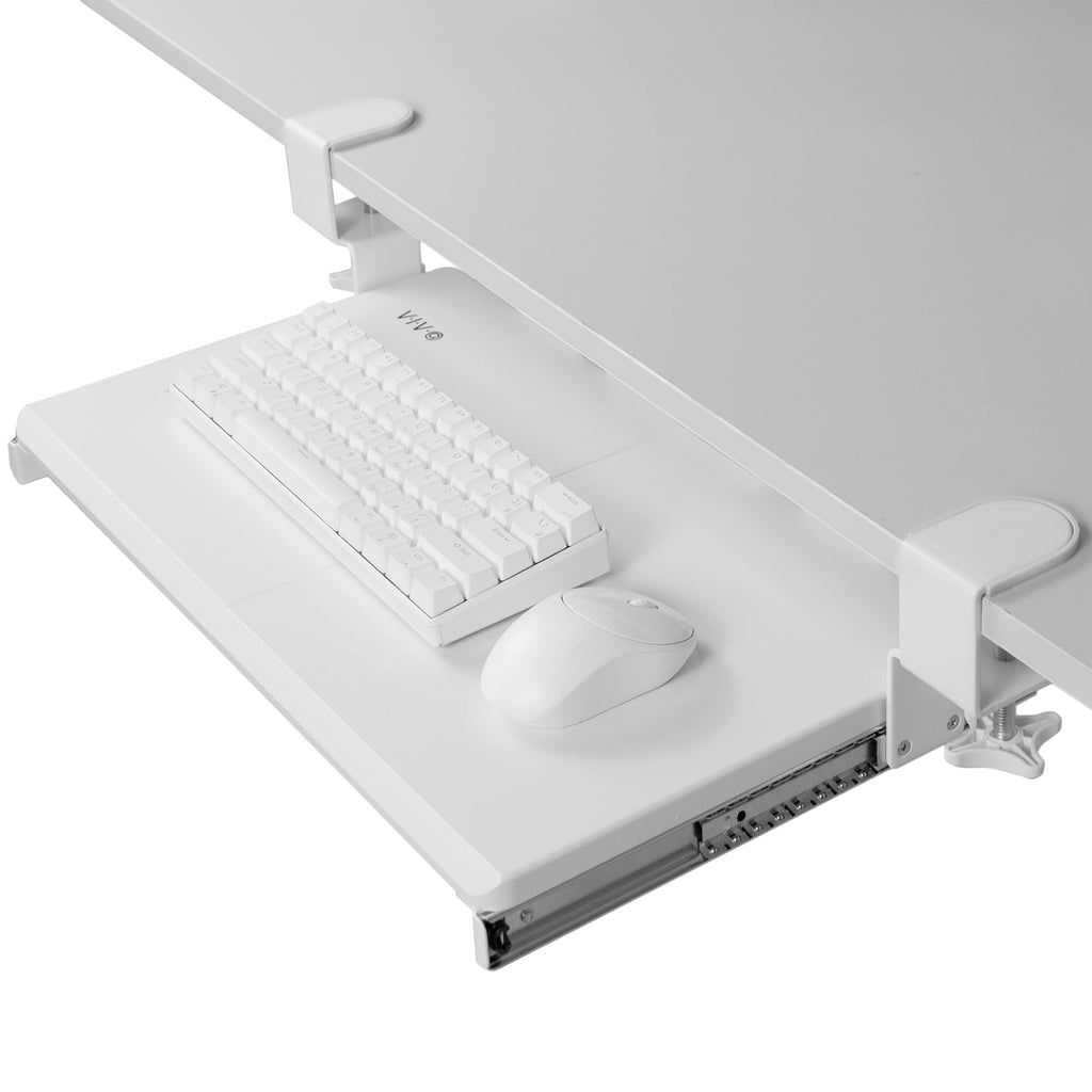 Extra-Long Clamp-On Keyboard Tray