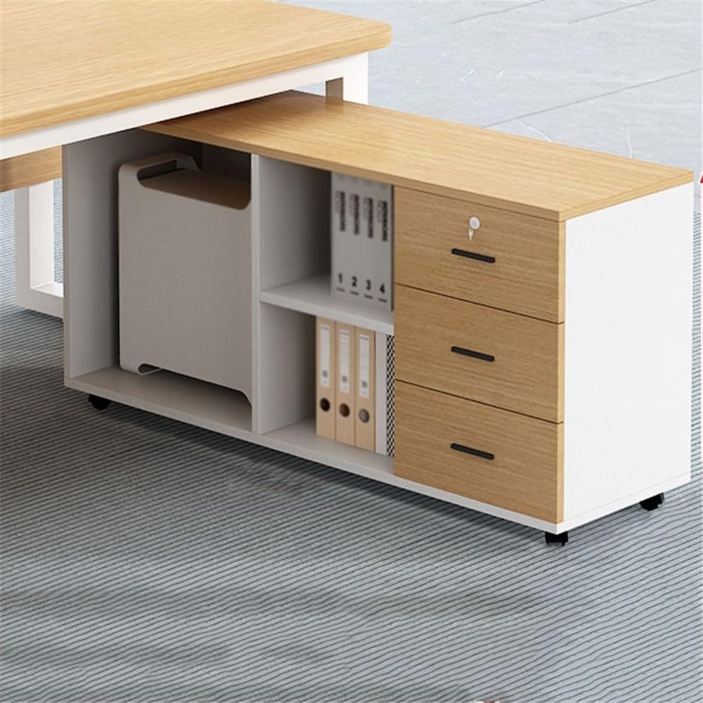 Locking Mobile Under-Desk File Cabinet