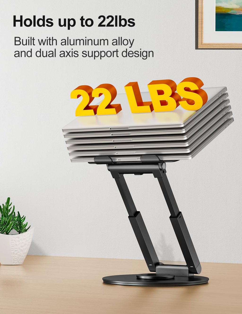 Telescopic Sit-Stand Laptop Riser