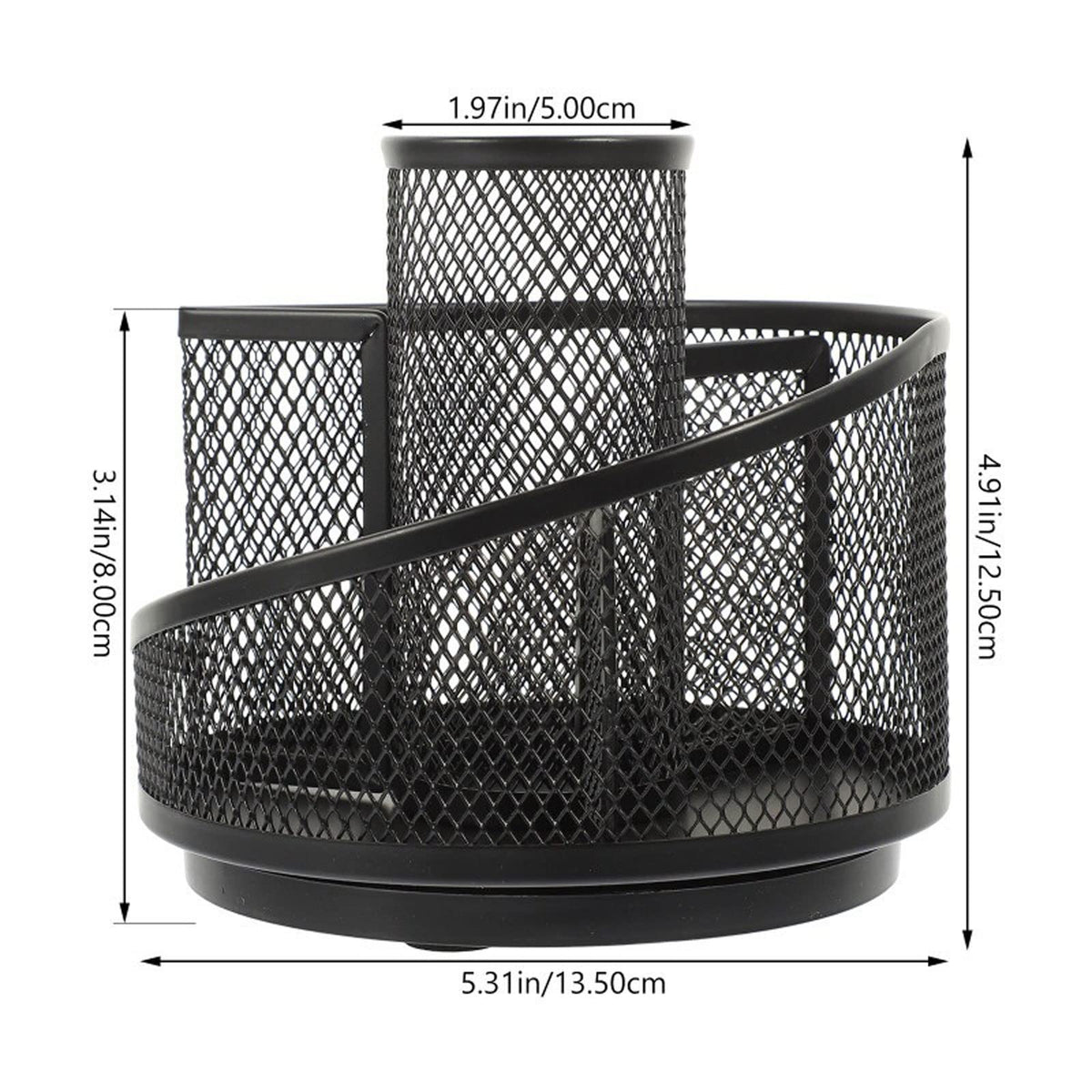Rotating Stainless Steel Pen Organizer