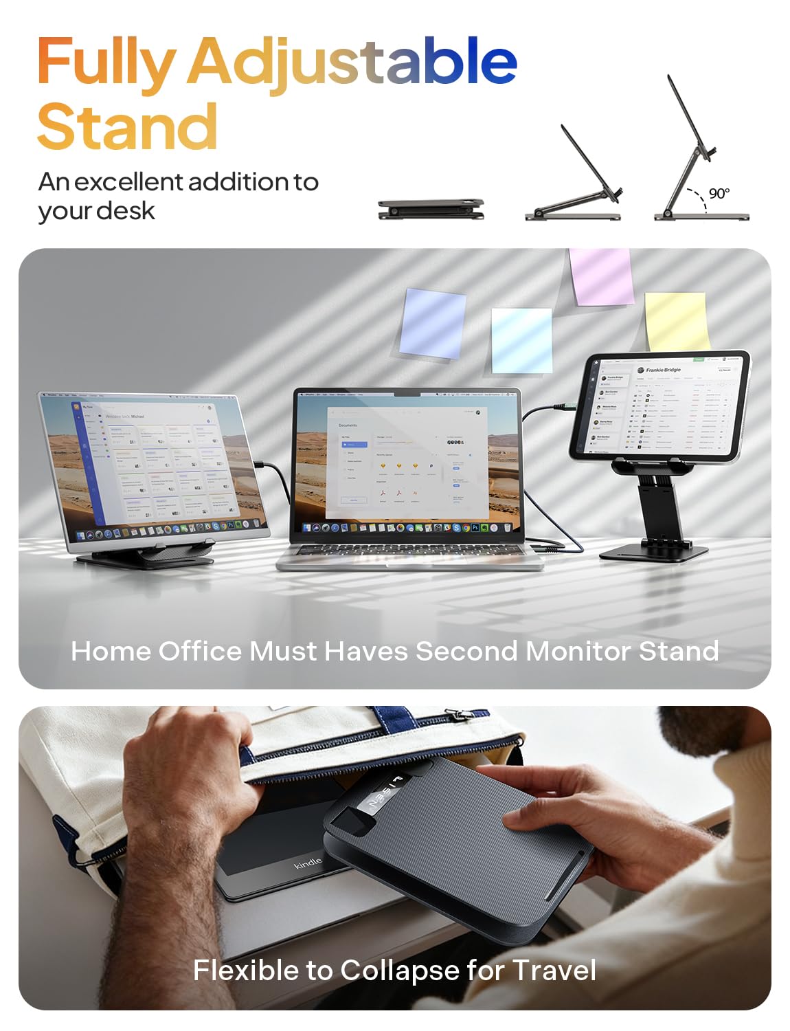 Foldable Stand for 4–15.9-Inch Tablets