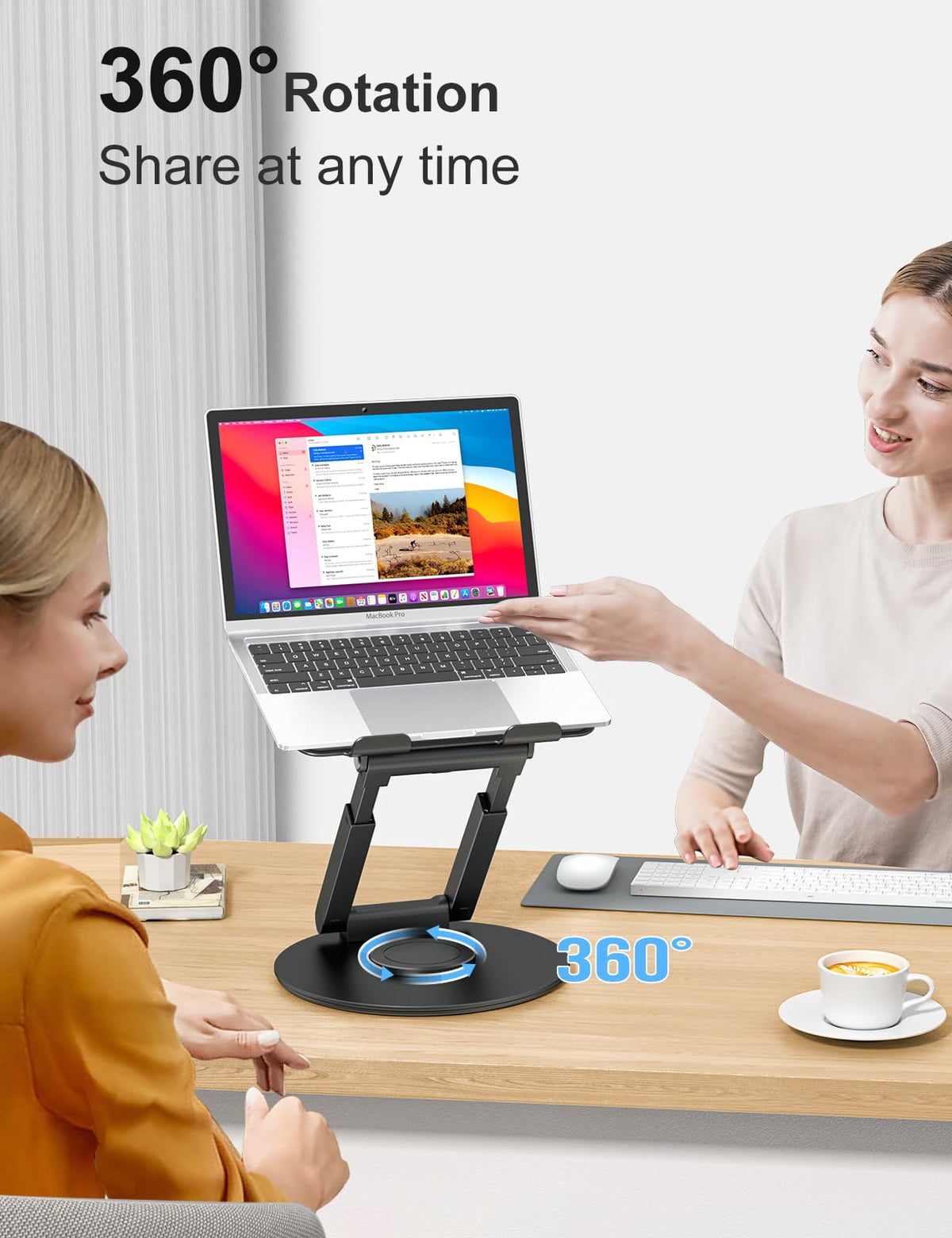 Telescopic Sit-Stand Laptop Riser