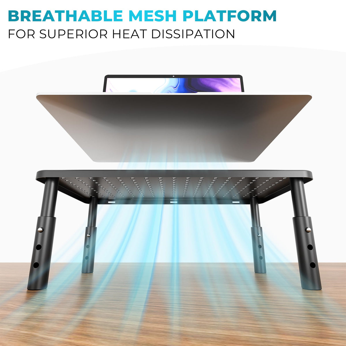 Adjustable Monitor Stand with Drawer
