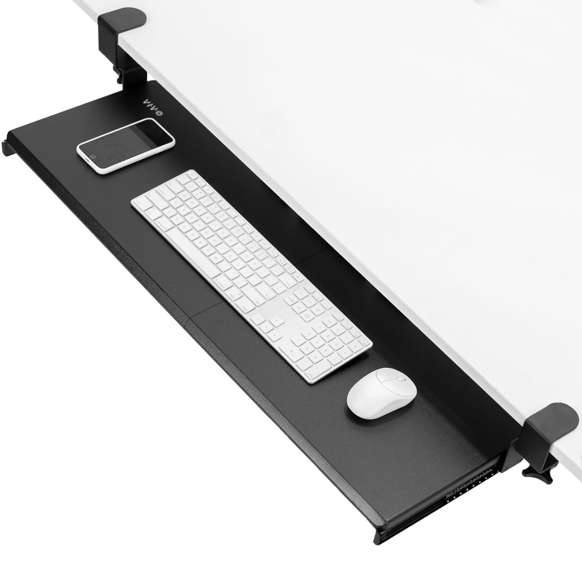 Extra-Long Clamp-On Keyboard Tray