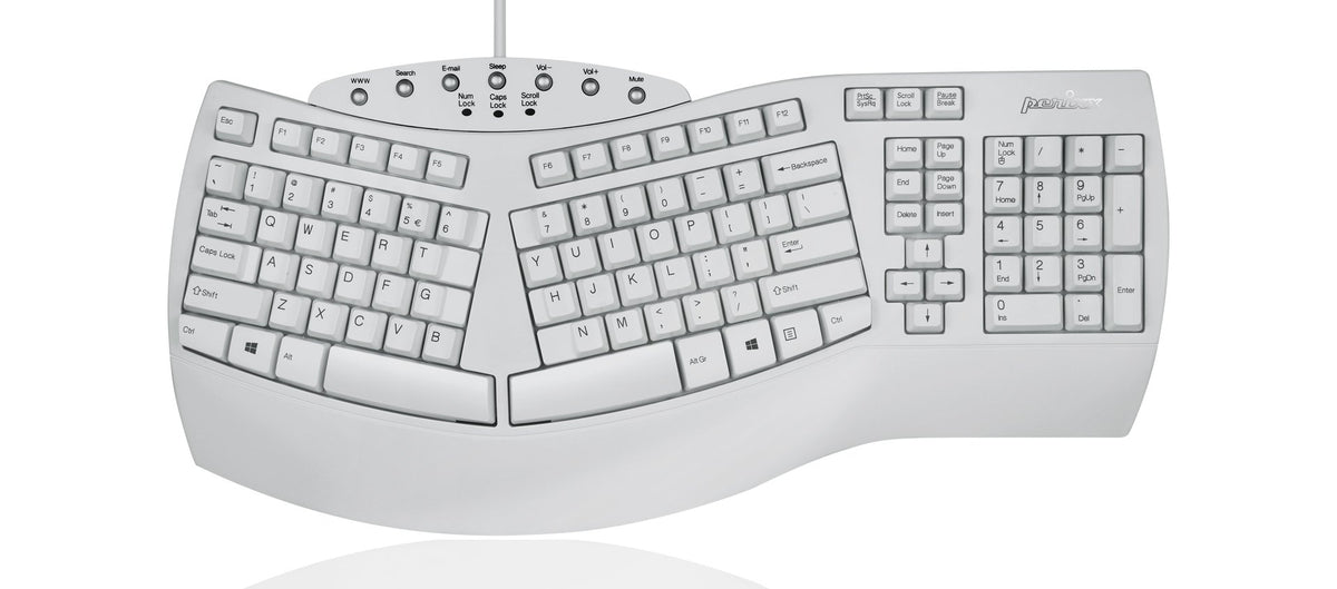 Wired Split Ergonomic Keyboard with Wrist Rest