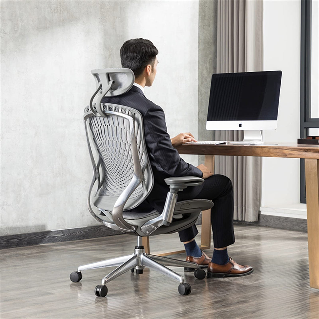 Mesh Ergonomic Office Chair with Footrest