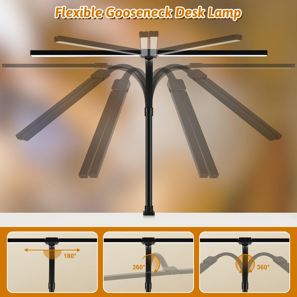 Dual-Head Monitor Light with Remote