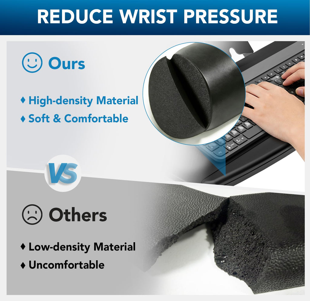 27-Inch Clamp-On Under-Desk Keyboard Tray