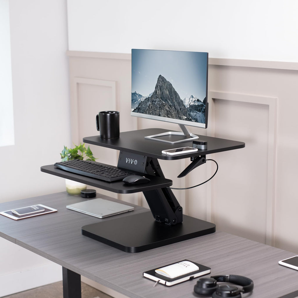 25-Inch Gas-Spring Standing Desk Converter