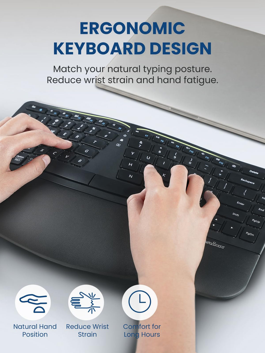 Compact Ergonomic Keyboard and Vertical Mouse