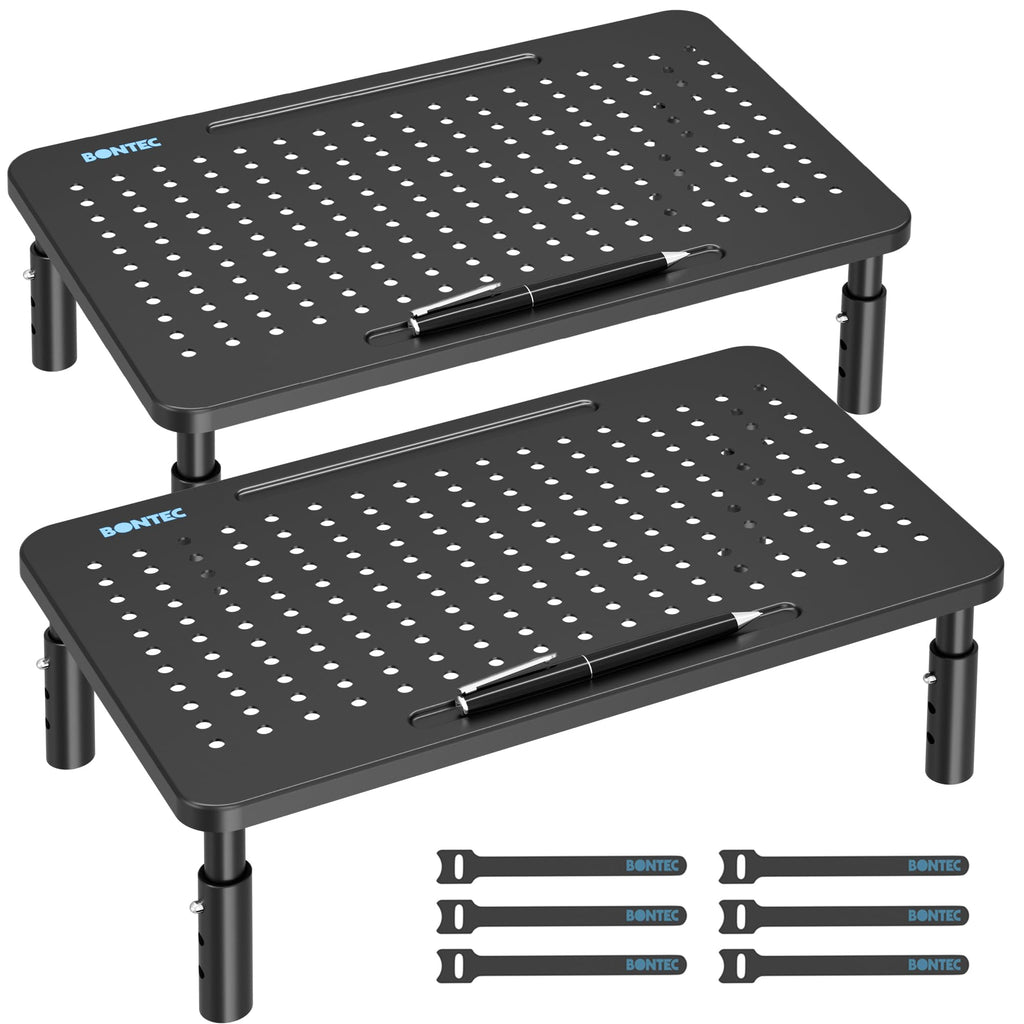 Adjustable Monitor Stand with Drawer