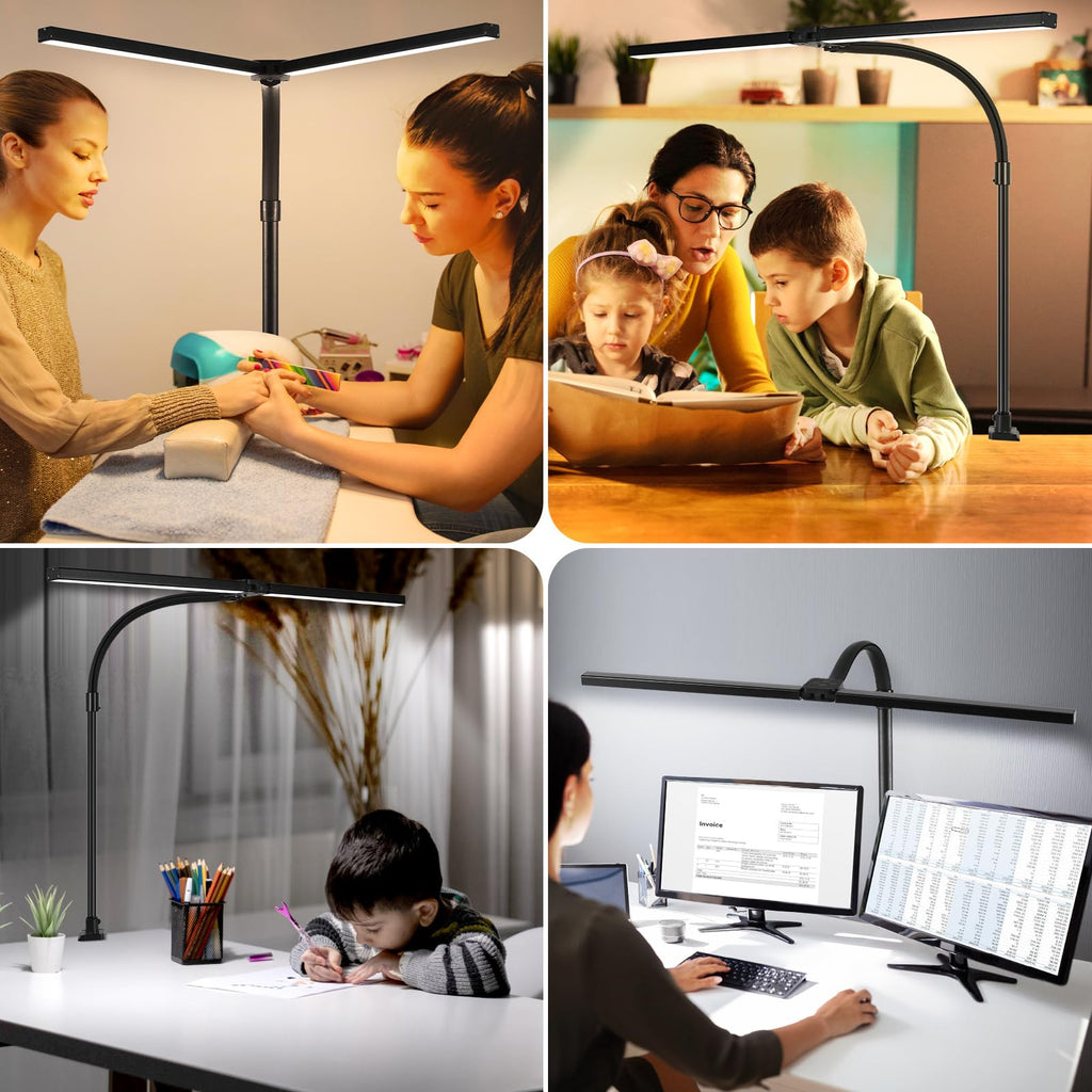 Dual-Head Monitor Light with Remote