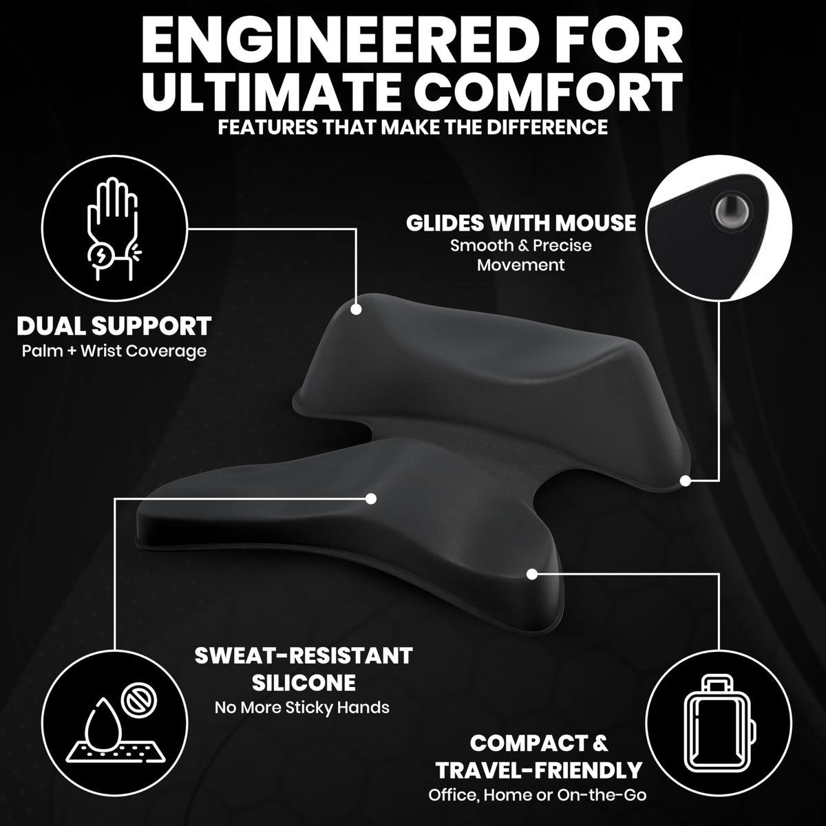 Ergonomic Mouse Pad with Wrist Support