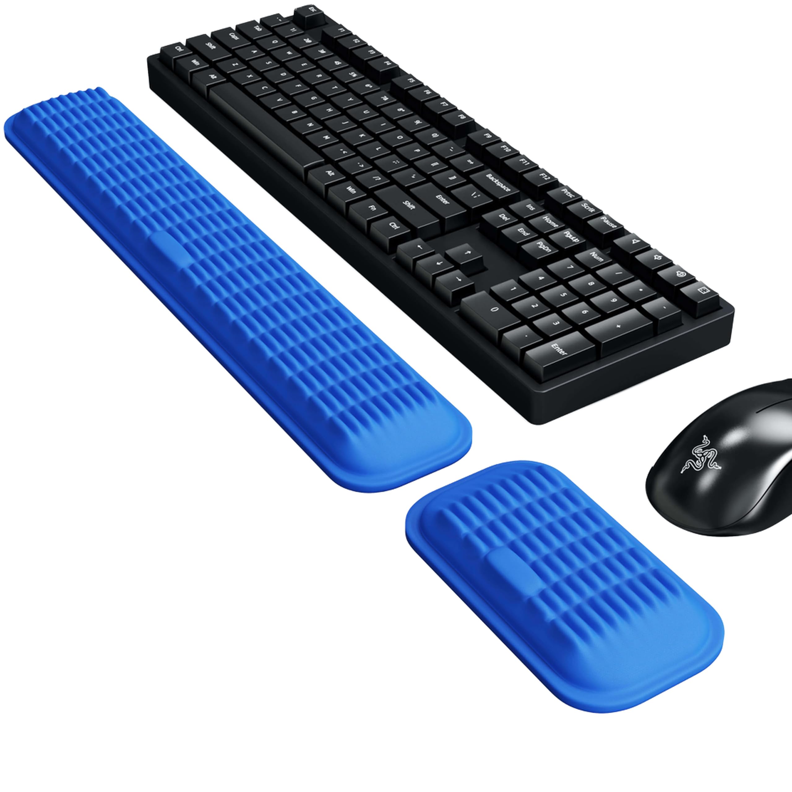 Memory Foam Keyboard and Mouse Wrist Rest Set