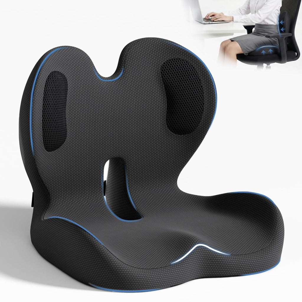 Memory Foam Seat and Lumbar Support Cushion