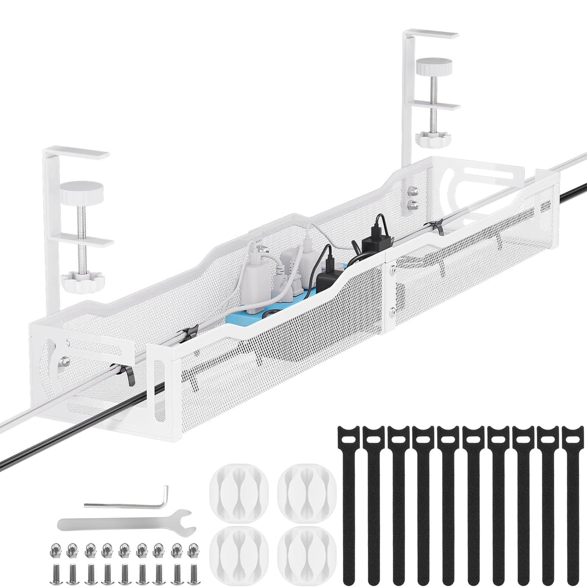 25-Inch Clamp-On Cable Management Tray