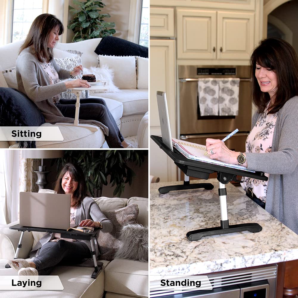 Adjustable Portable Desk and Lap Workstation