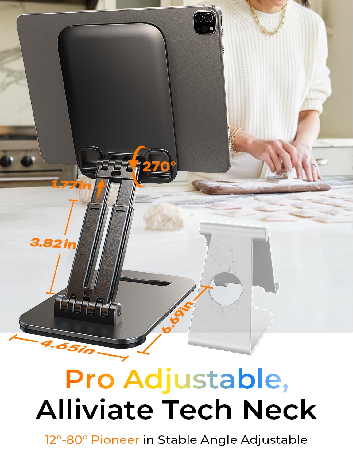 Foldable Stand for 4–15.9-Inch Tablets