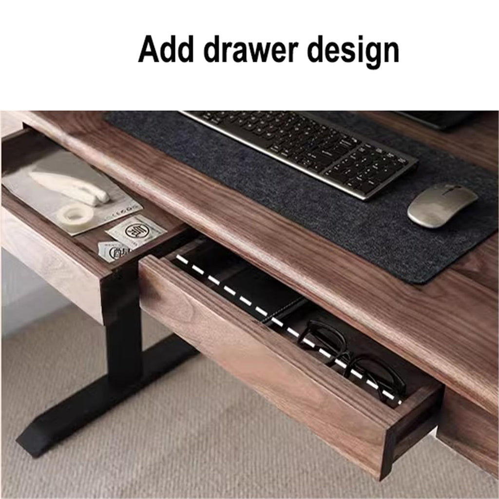 Single-Motor Electric Standing Desk with Drawer