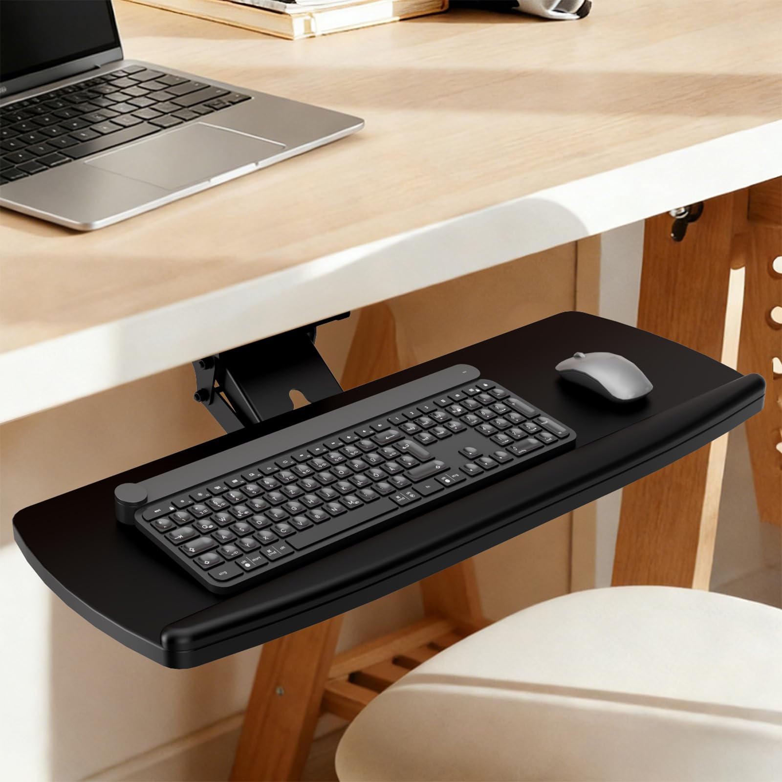 27-Inch Clamp-On Under-Desk Keyboard Tray