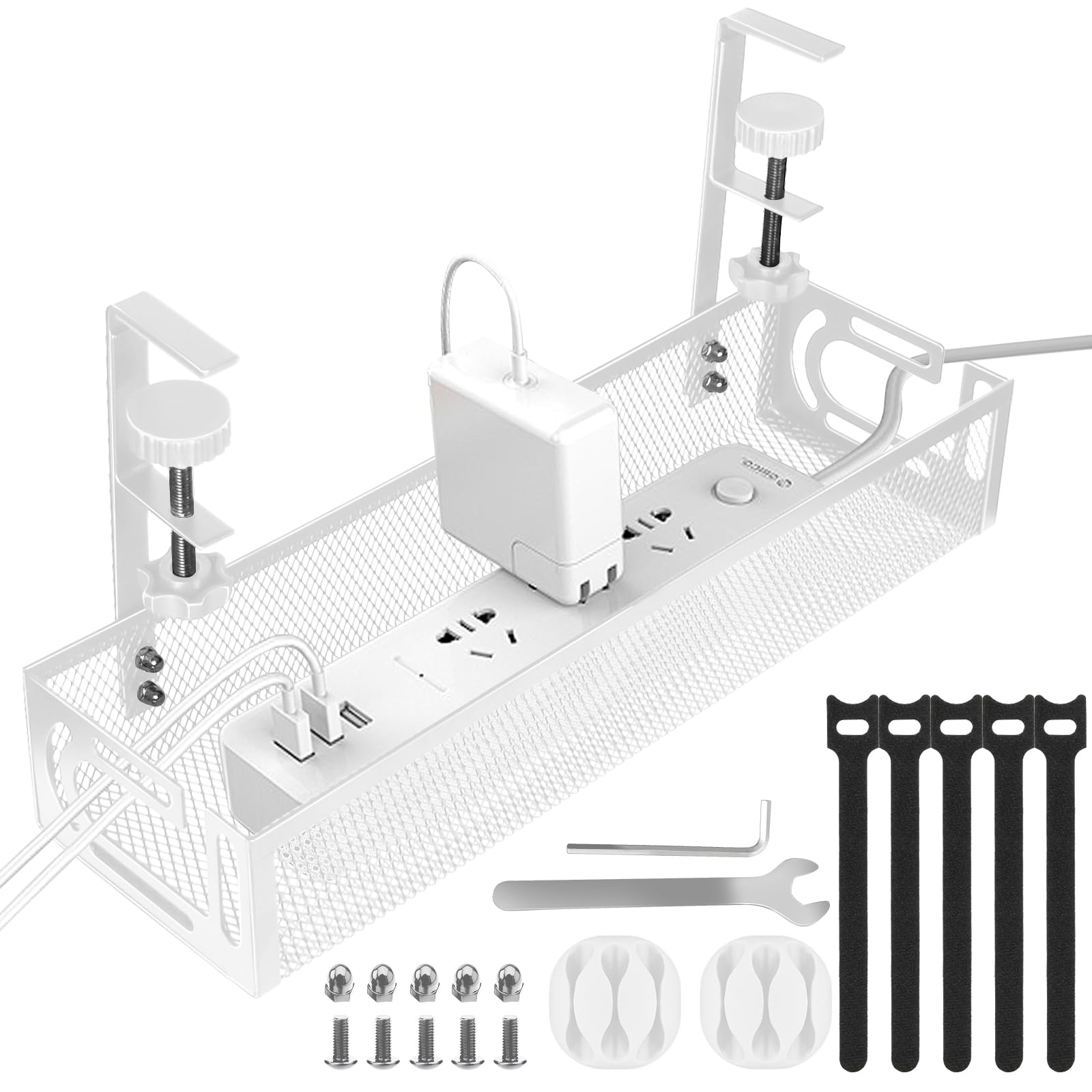 25-Inch Clamp-On Cable Management Tray