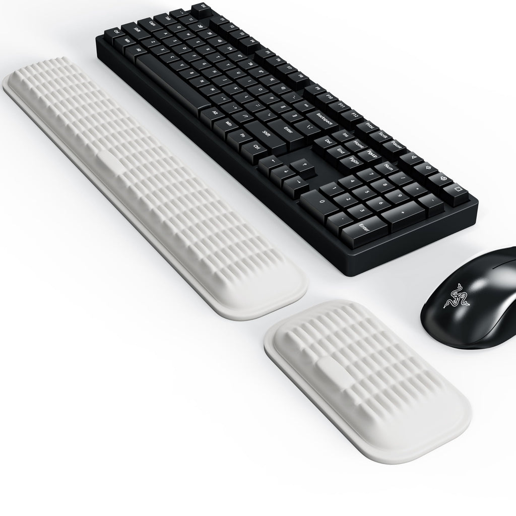 Memory Foam Keyboard and Mouse Wrist Rest Set
