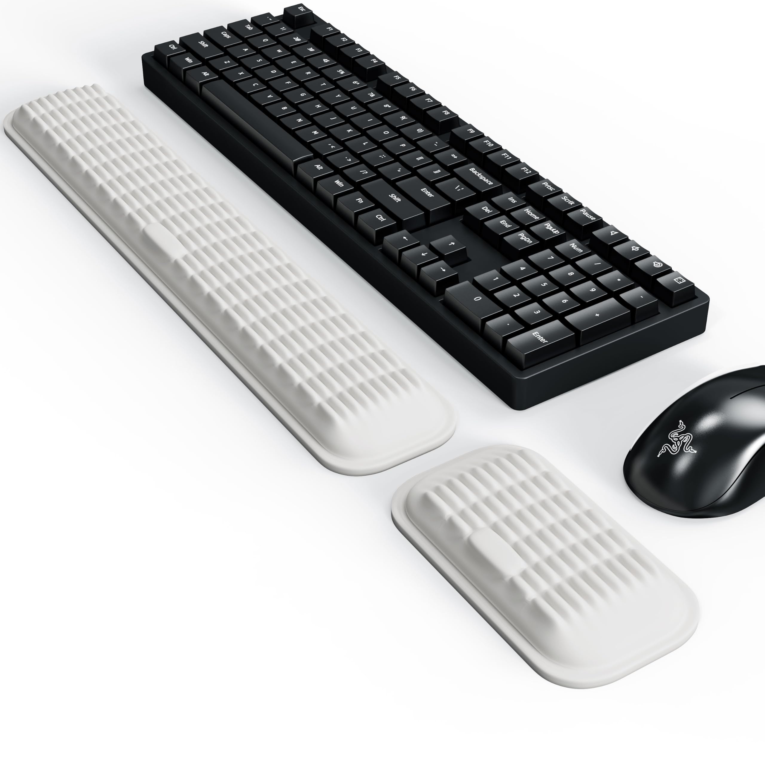 Memory Foam Keyboard and Mouse Wrist Rest Set
