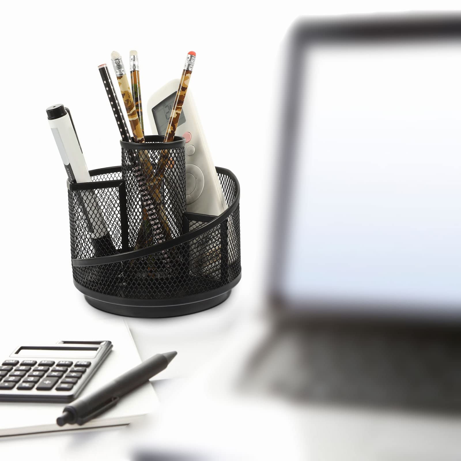 Rotating Stainless Steel Pen Organizer