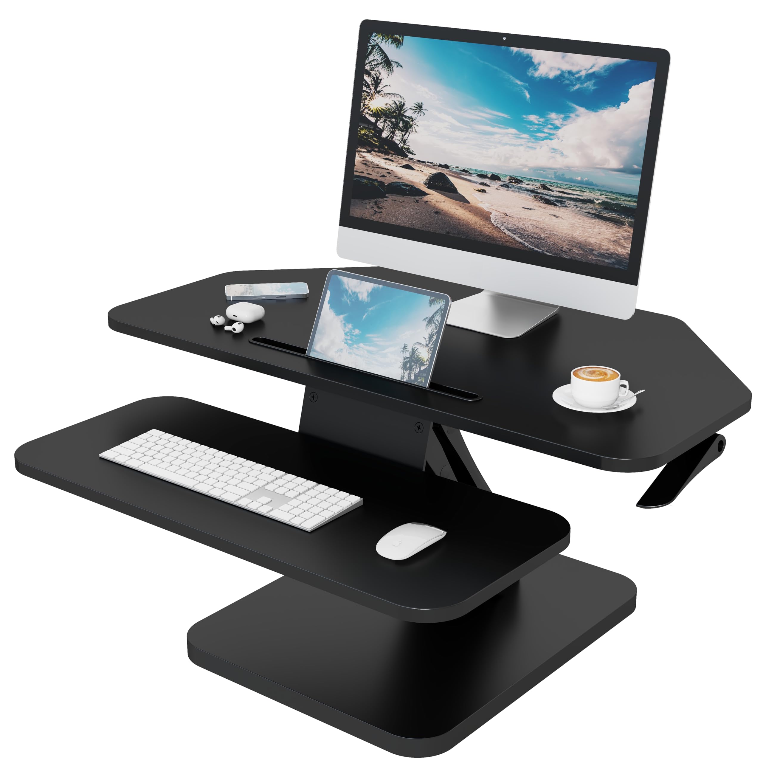 32-Inch Corner Standing Desk Converter