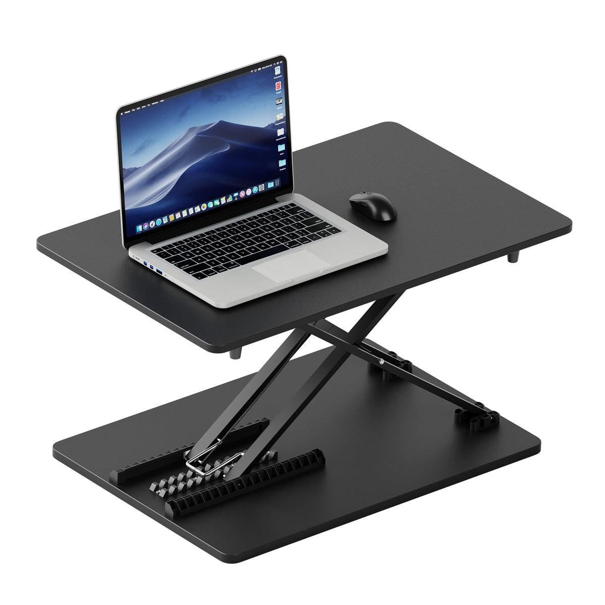 Spring-Assisted Standing Desk Converter