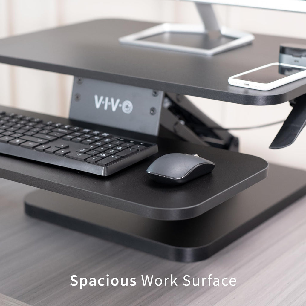 25-Inch Gas-Spring Standing Desk Converter