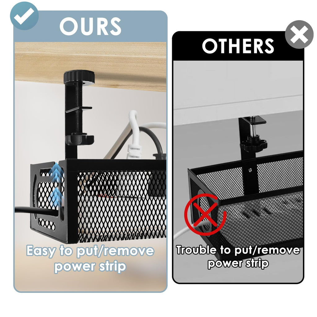 25-Inch Clamp-On Cable Management Tray