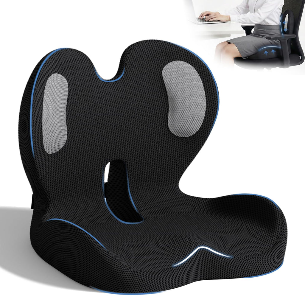 Memory Foam Seat and Lumbar Support Cushion