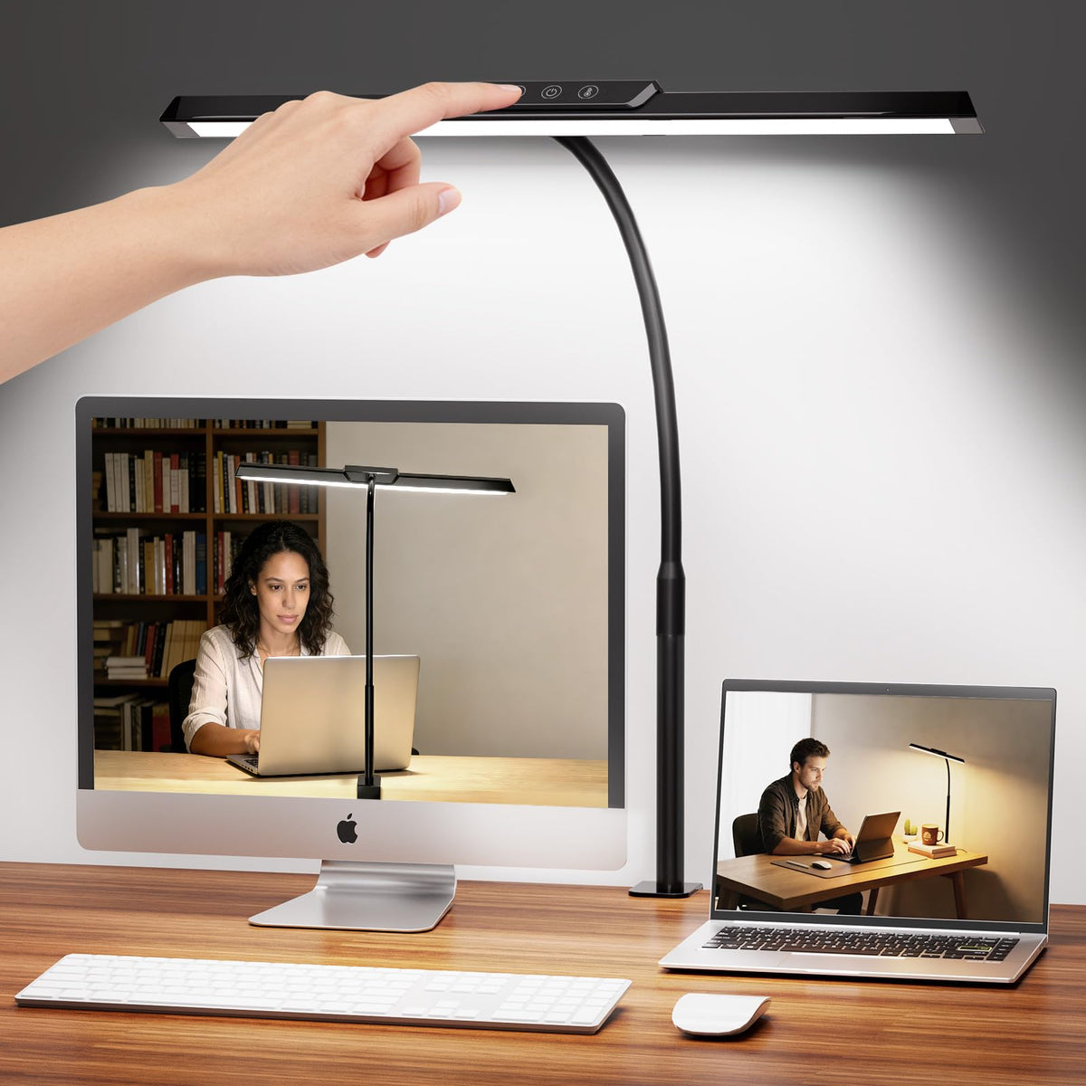 Clamp-On LED Desk Lamp