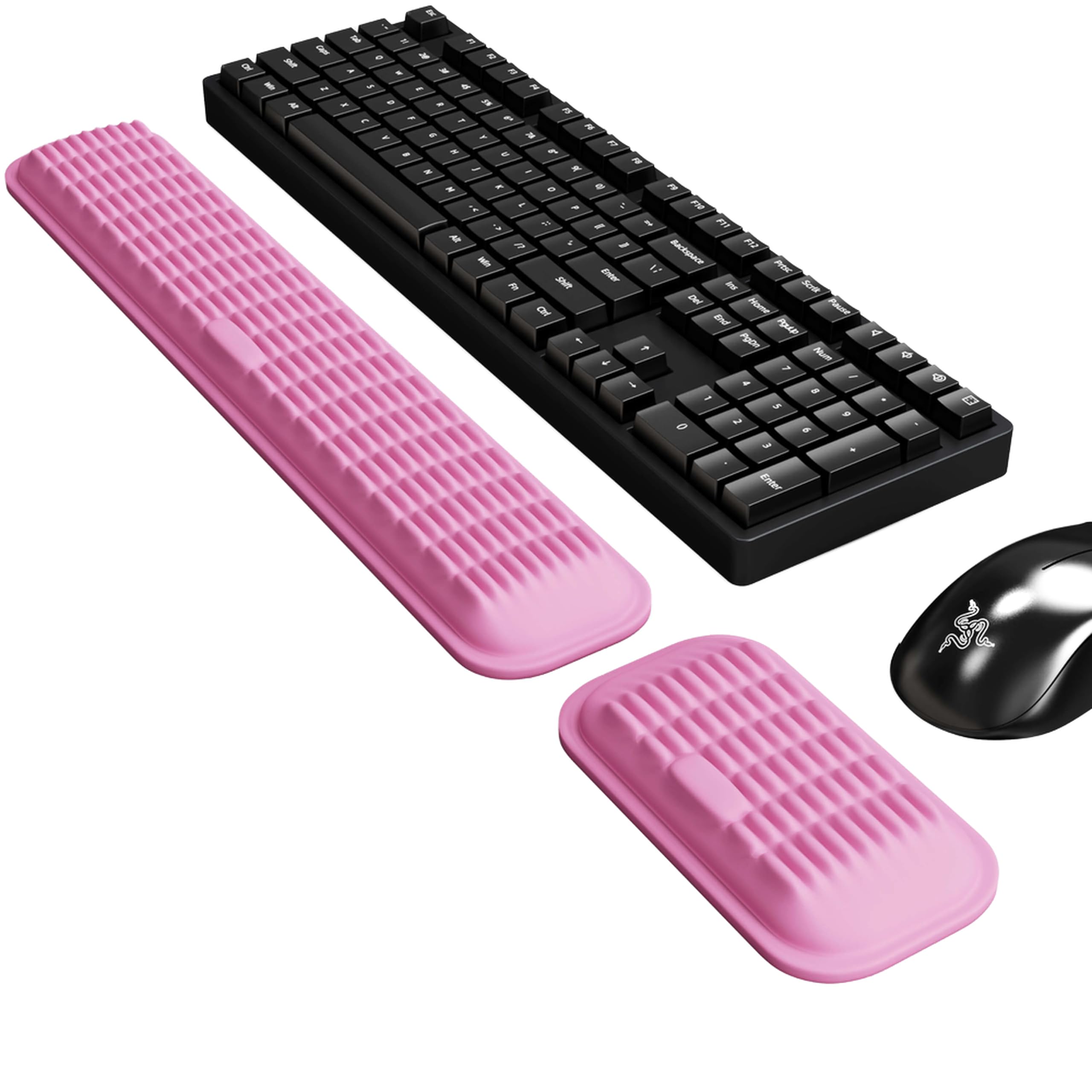 Memory Foam Keyboard and Mouse Wrist Rest Set