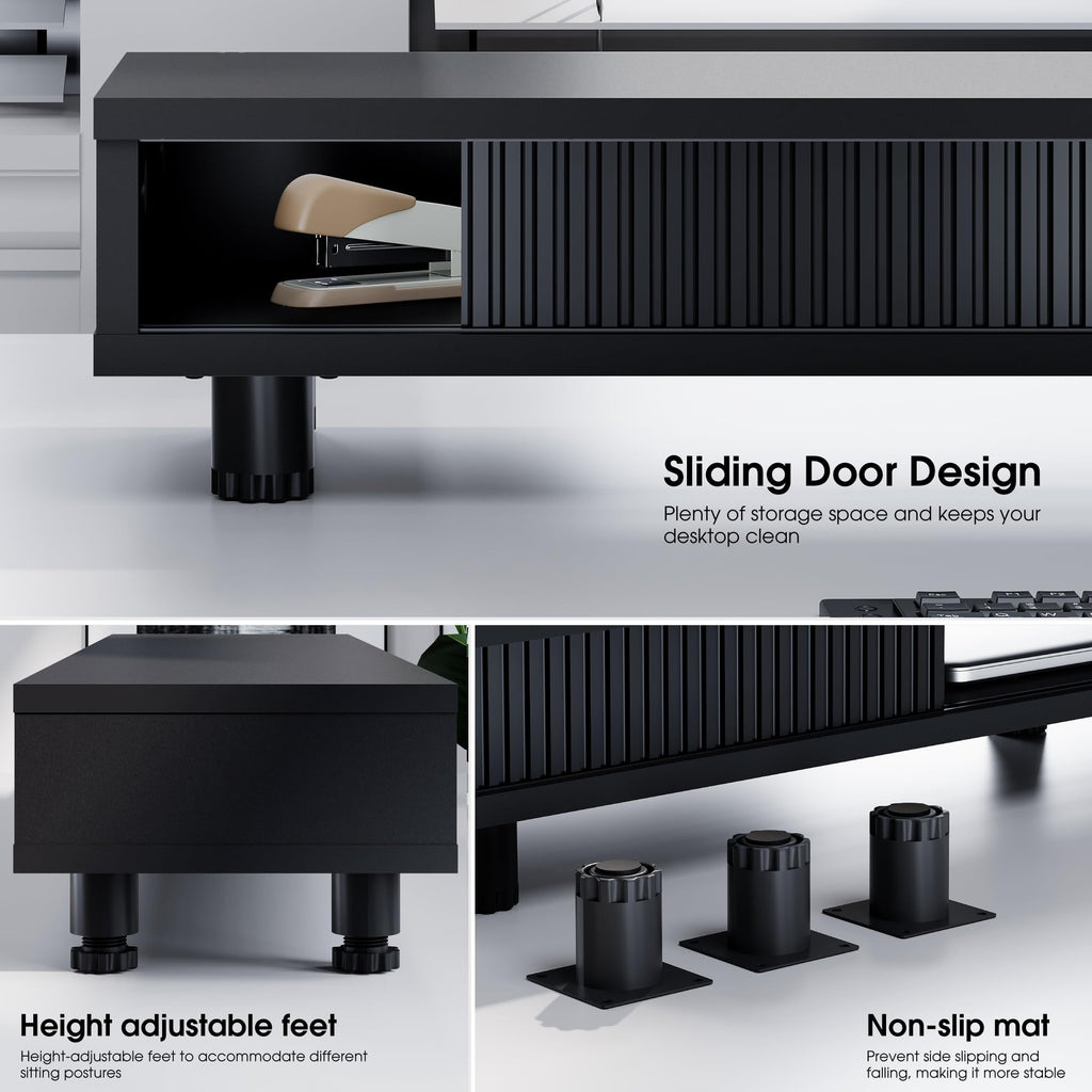 Dual-Monitor Stand with Storage