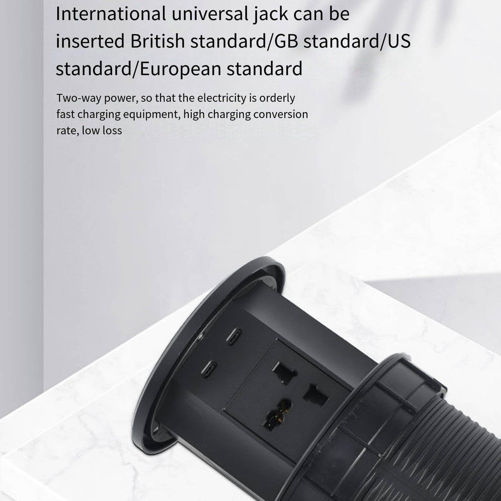 Motorized Pop-Up Desktop Power Socket