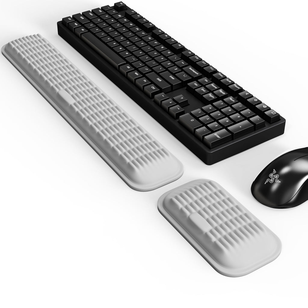 Memory Foam Keyboard and Mouse Wrist Rest Set