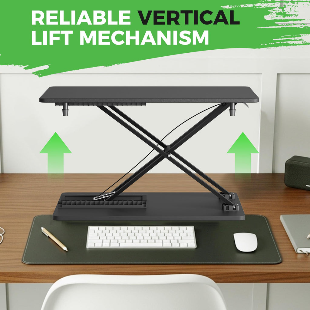 Spring-Assisted Standing Desk Converter