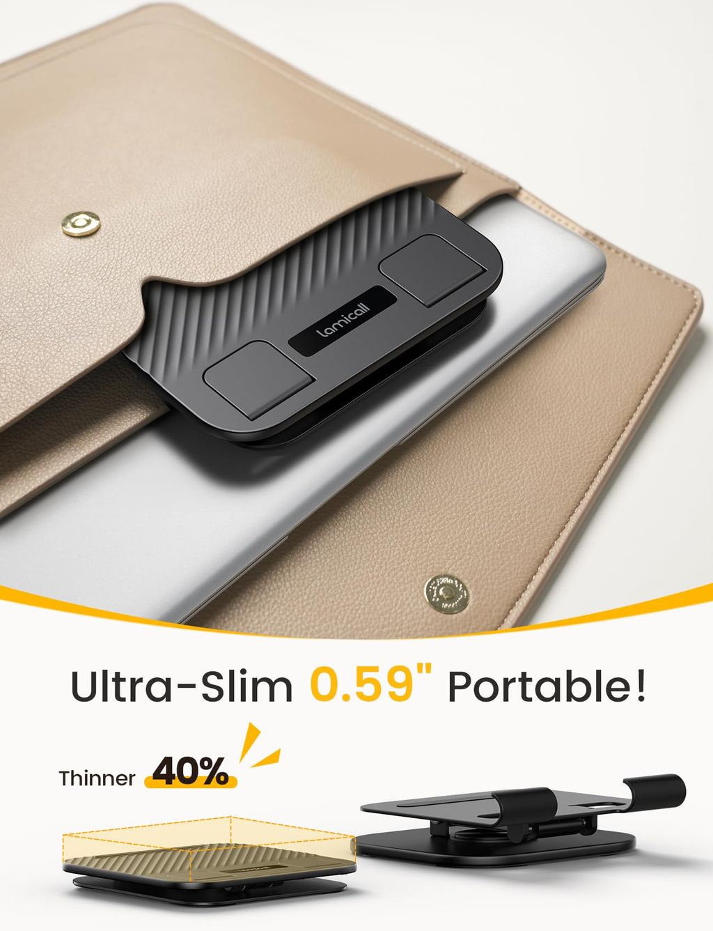 Ultra-Slim 360° Rotating Tablet Stand