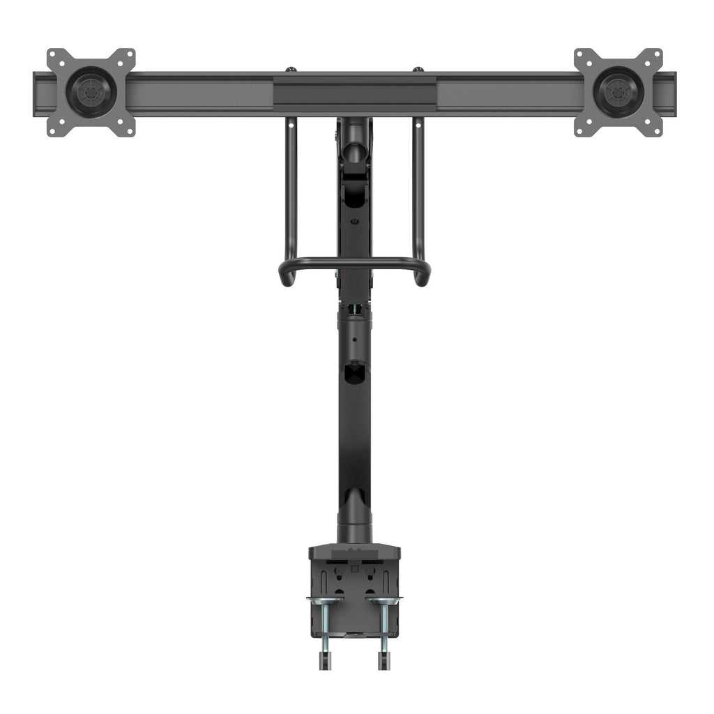 Triple-Monitor Crossbar Desk Arm