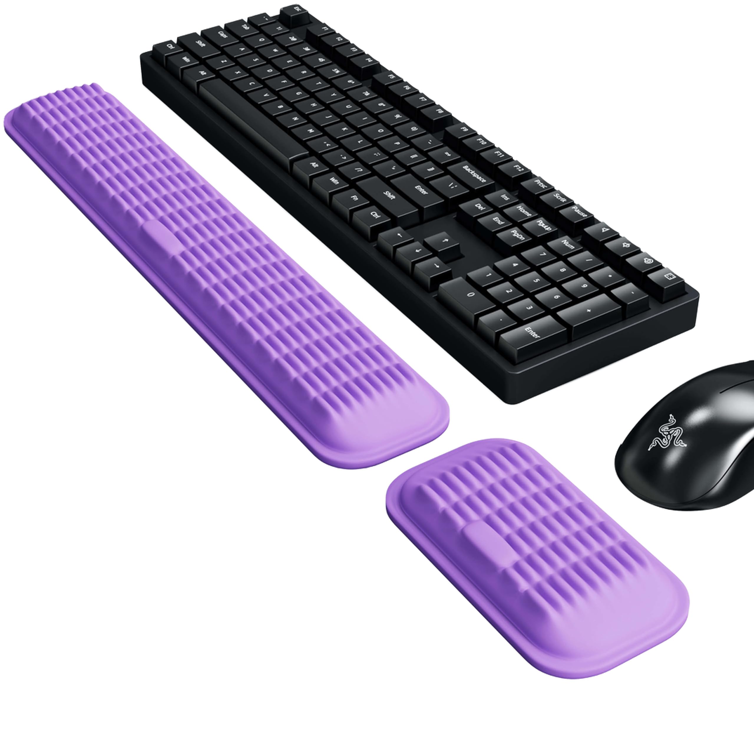 Memory Foam Keyboard and Mouse Wrist Rest Set