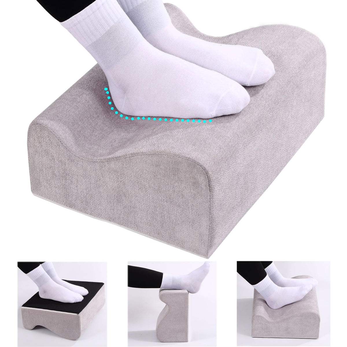 Soft Ergonomic Under-Desk Footrest