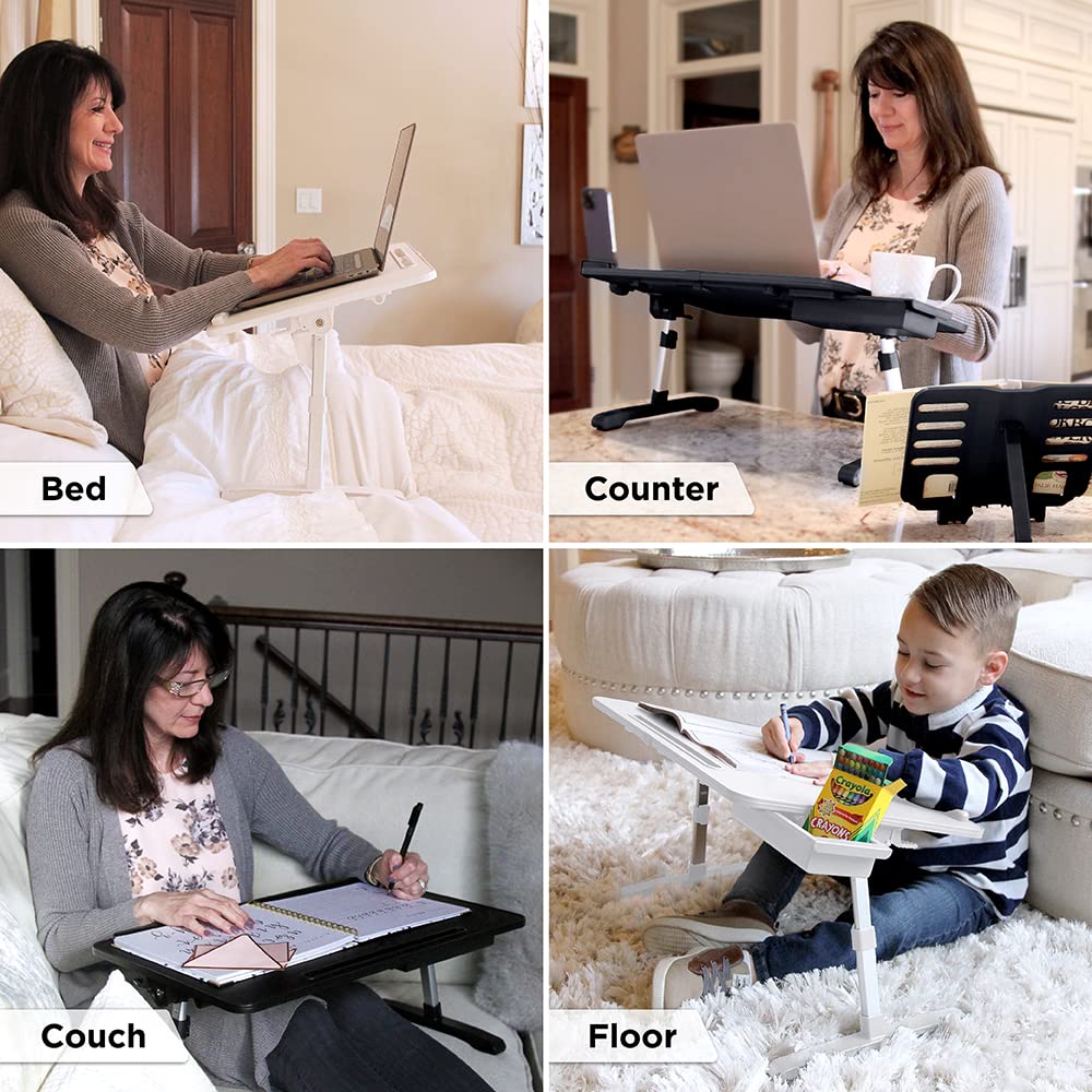 Adjustable Portable Desk and Lap Workstation