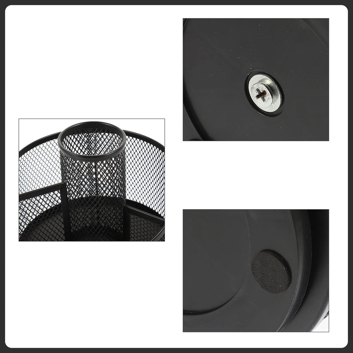 Rotating Stainless Steel Pen Organizer
