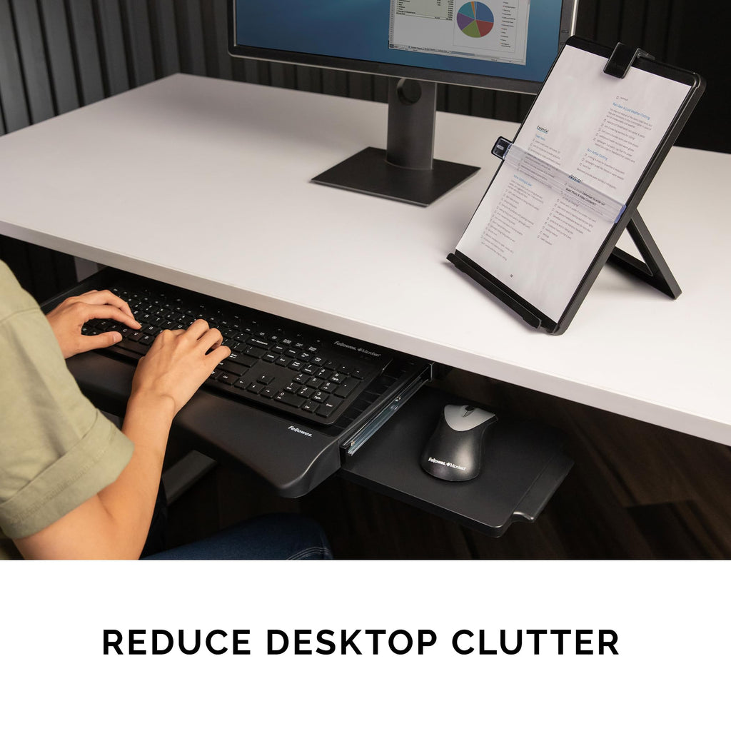 Height-Adjustable Under-Desk Keyboard Drawer