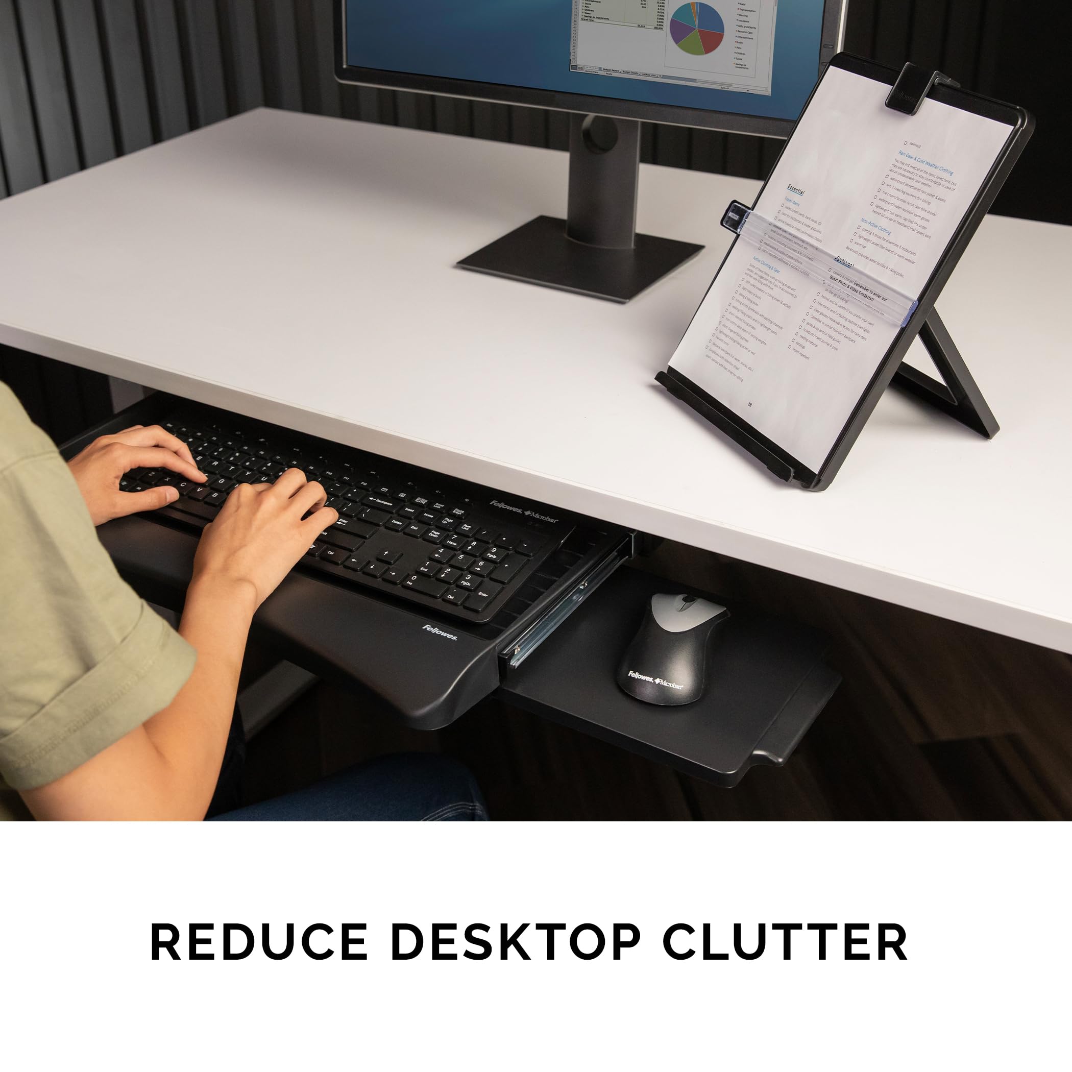 Height-Adjustable Under-Desk Keyboard Drawer