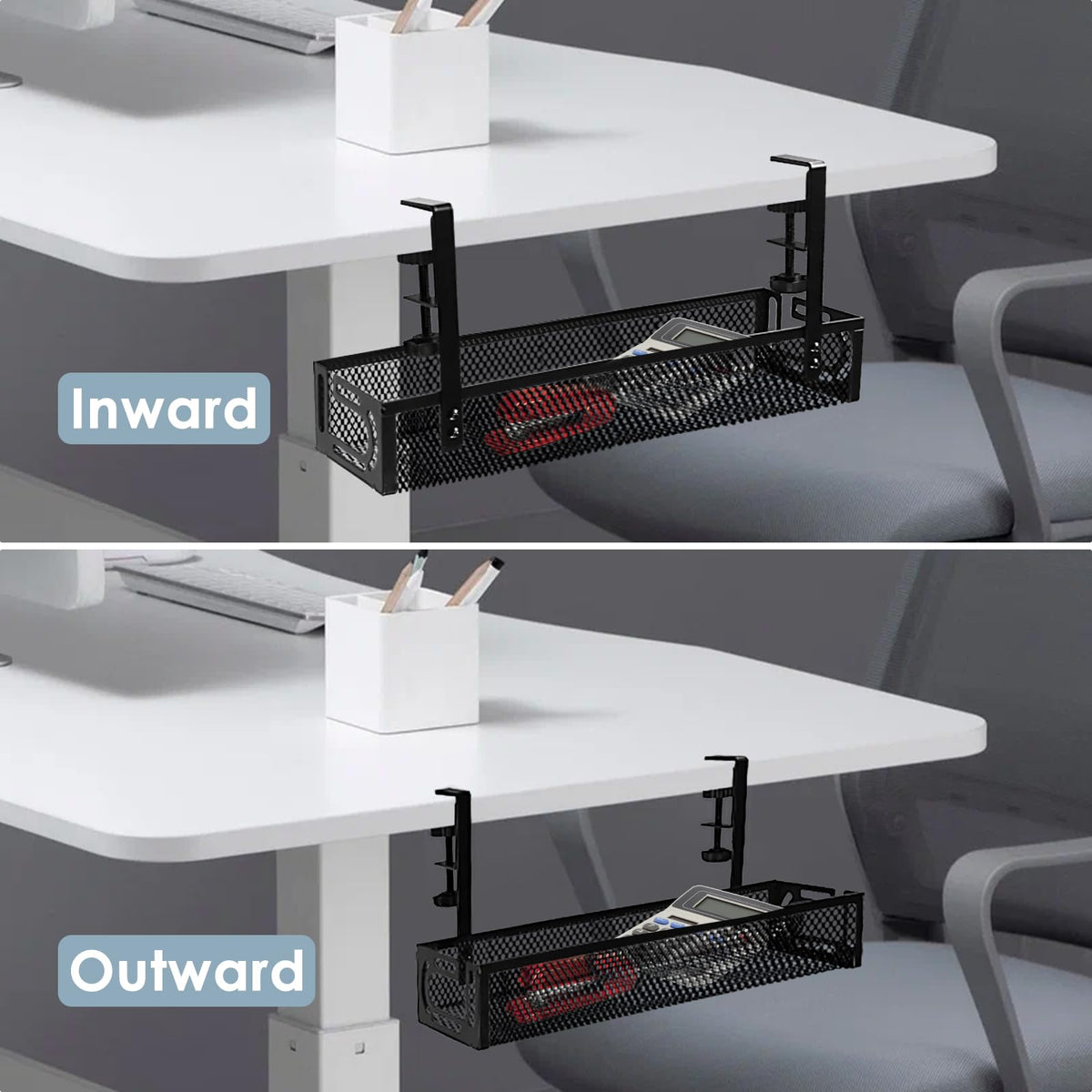 25-Inch Clamp-On Cable Management Tray