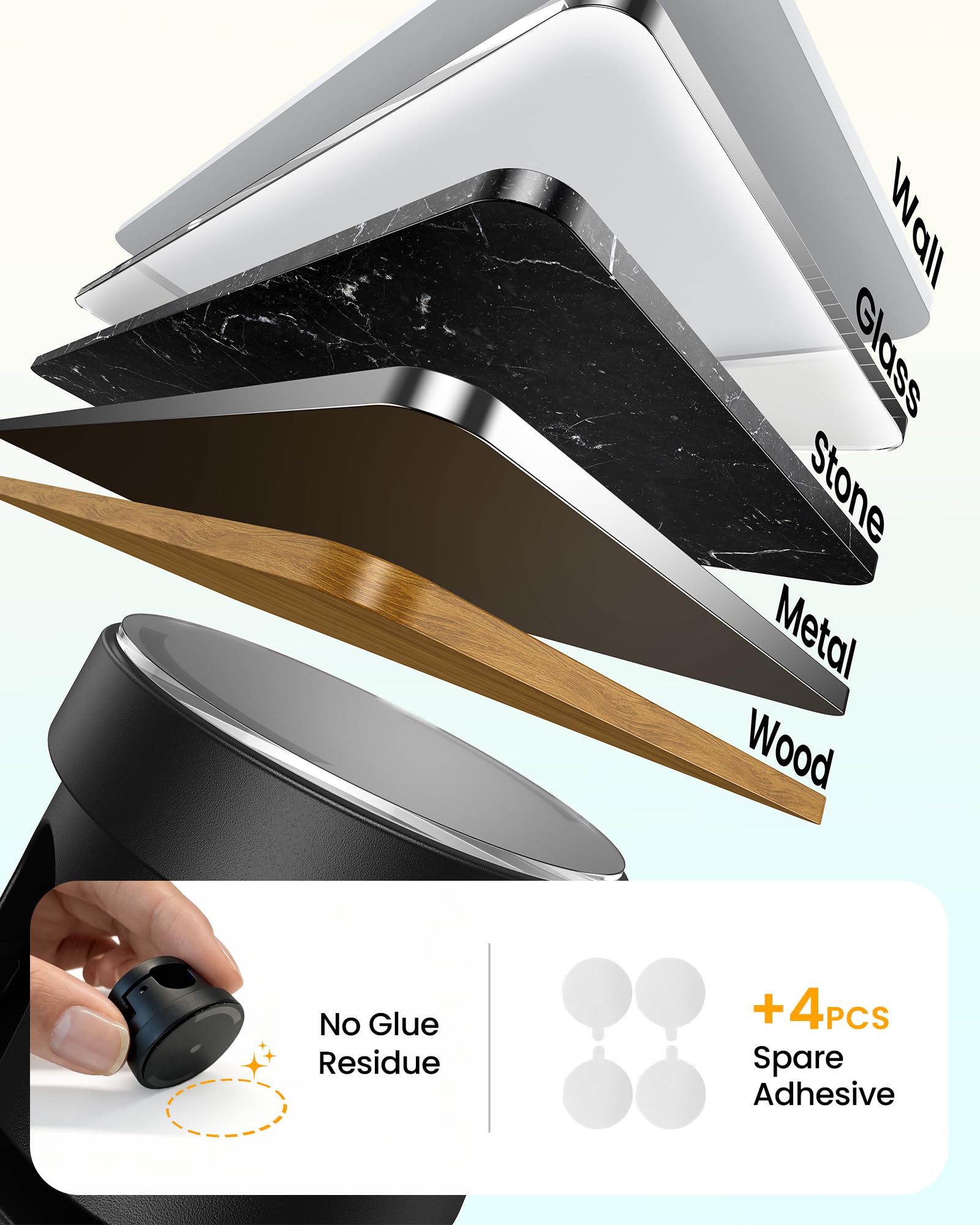 360° Rotating Adhesive Cable Clips