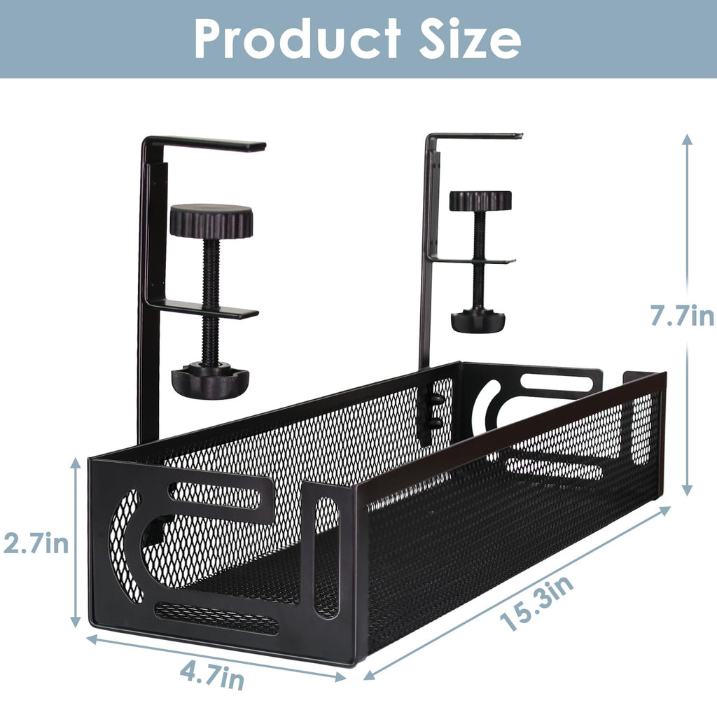 25-Inch Clamp-On Cable Management Tray